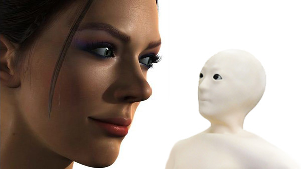 A staring contest in the Uncanny Valley